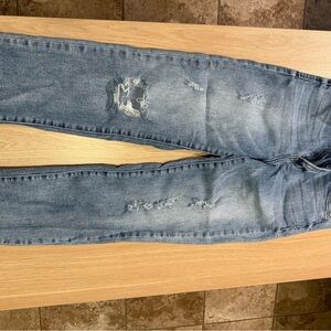 Classic Light Blue Distressed Skinny Jeans